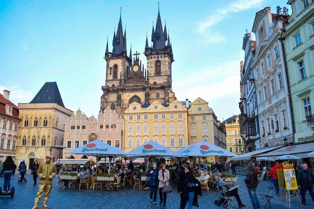 Prague central's square