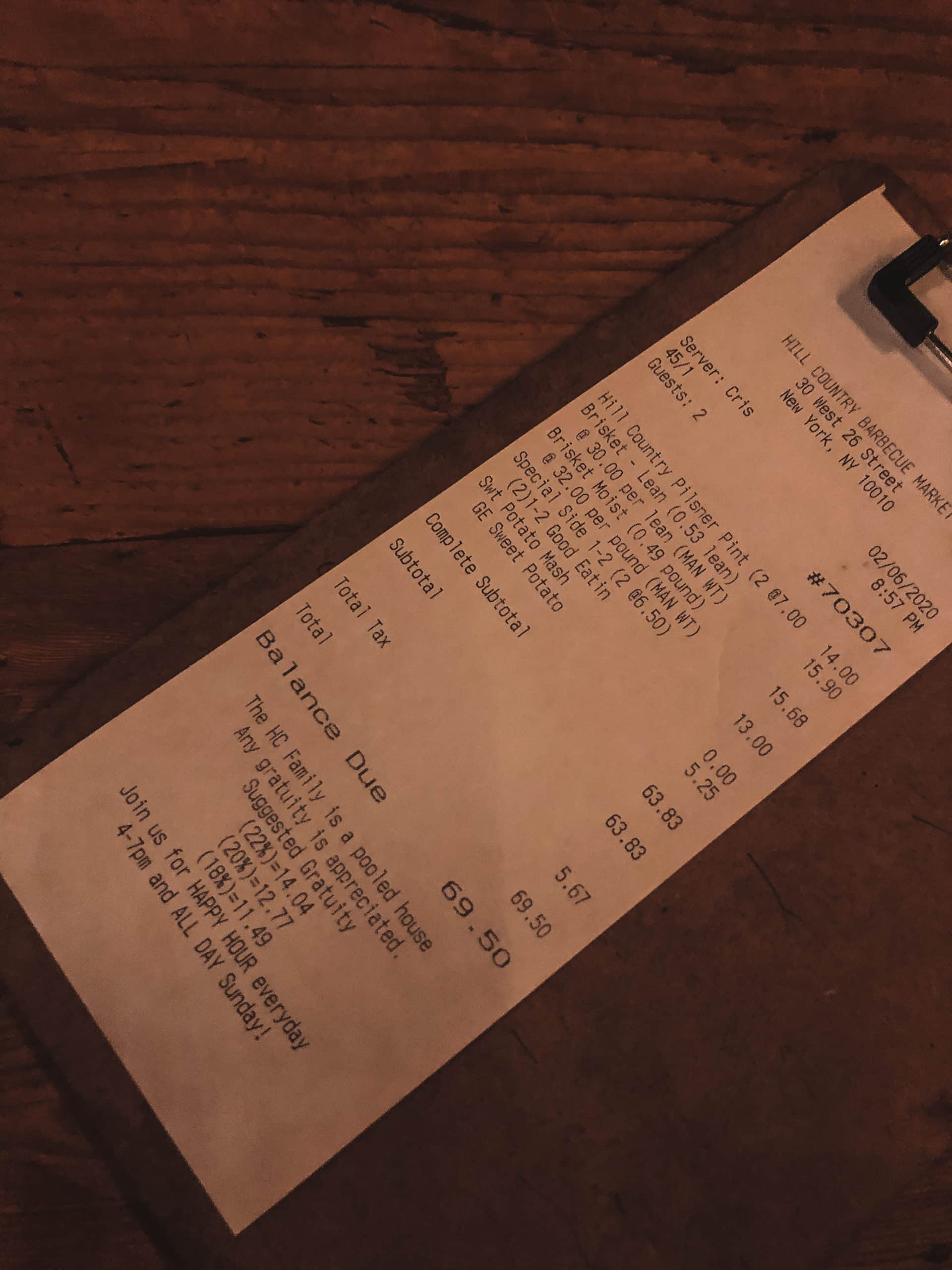 цены в ресторанах НЬю-Йорк, средний чек