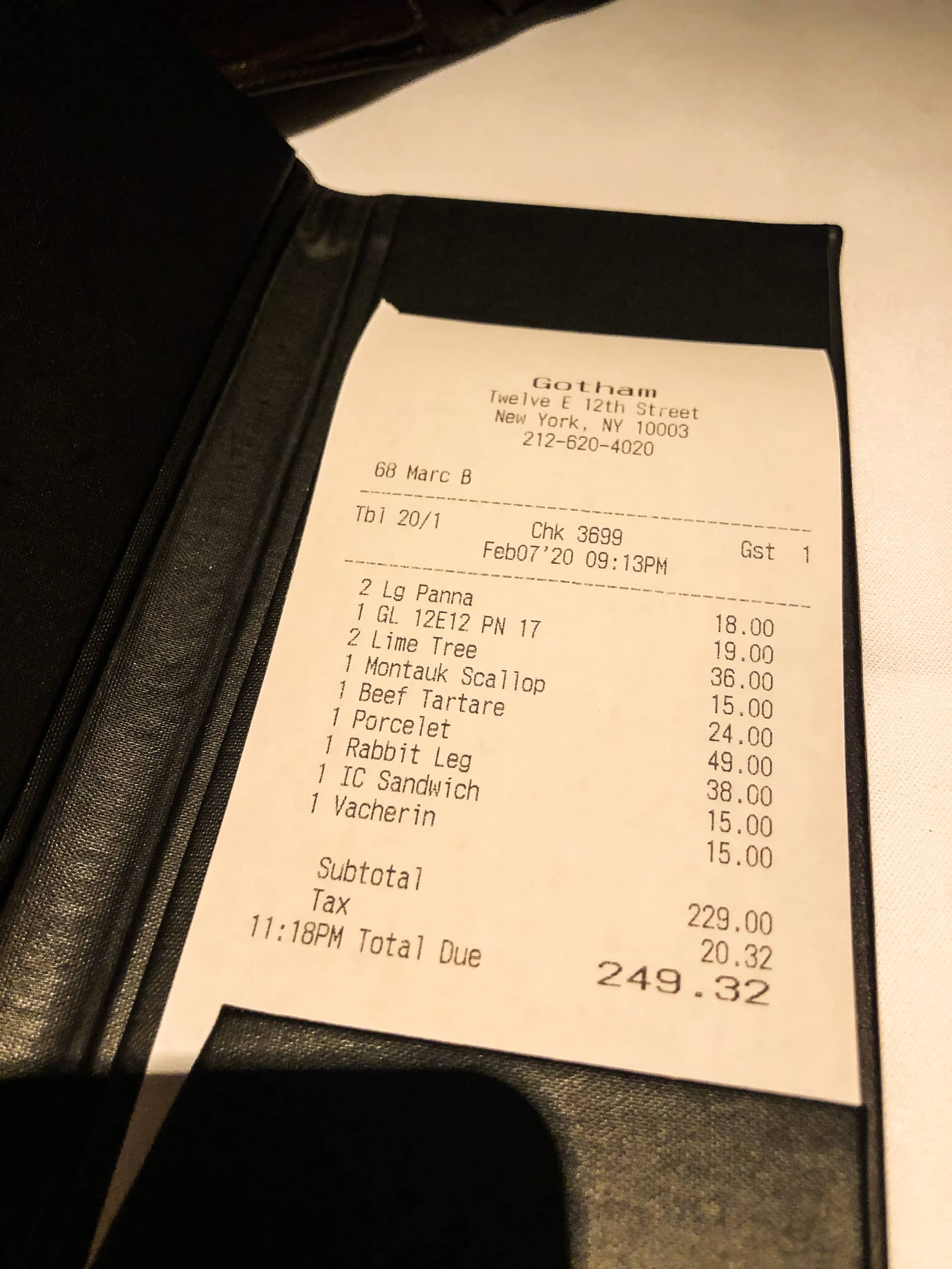 цены в ресторанах НЬю-Йорк, средний чек