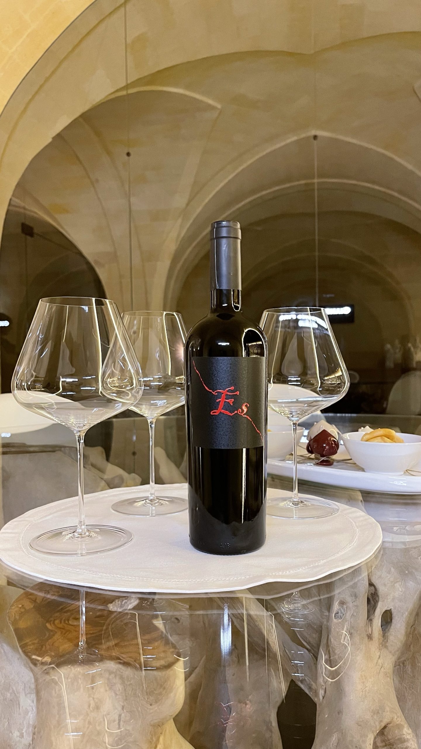 Zalto glass Gianfranco Fino winery Puglia